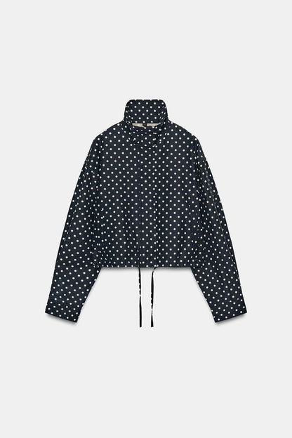 Veste bouffante à pois