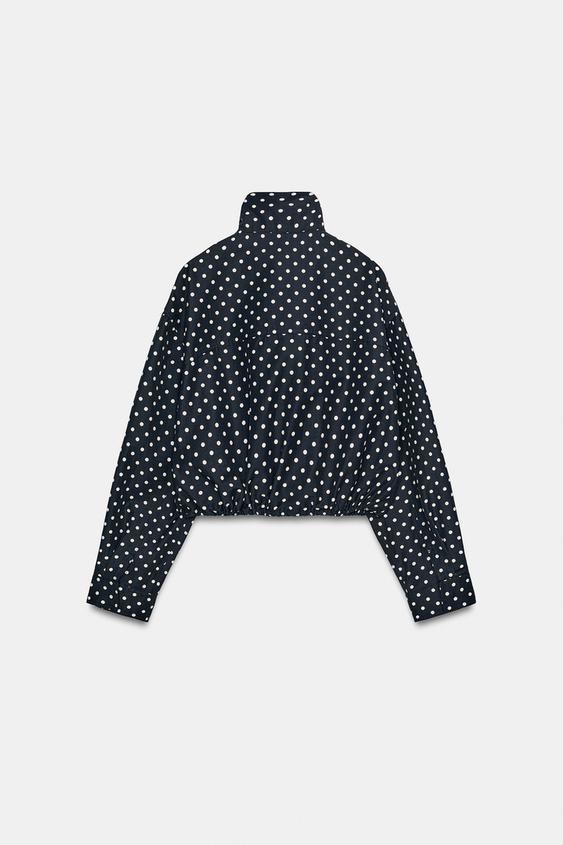 Veste bouffante à pois