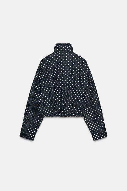 Veste bouffante à pois