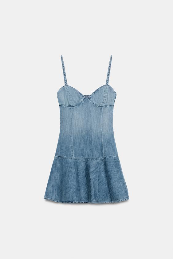 Robe mini en denim TRF