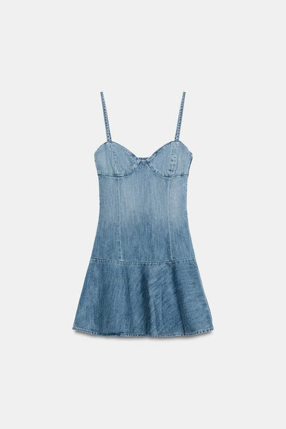 Robe mini en denim TRF