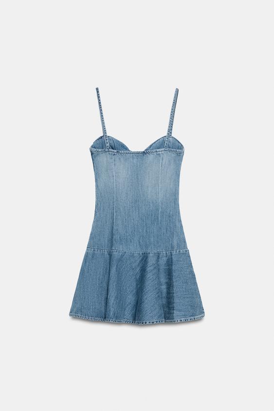 Robe mini en denim TRF