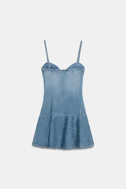 Robe mini en denim TRF