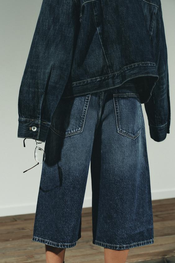 Jorts en denim TRF, taille mi-haute