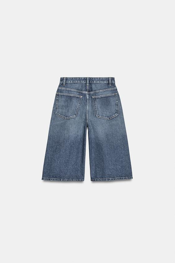 Jorts en denim TRF, taille mi-haute
