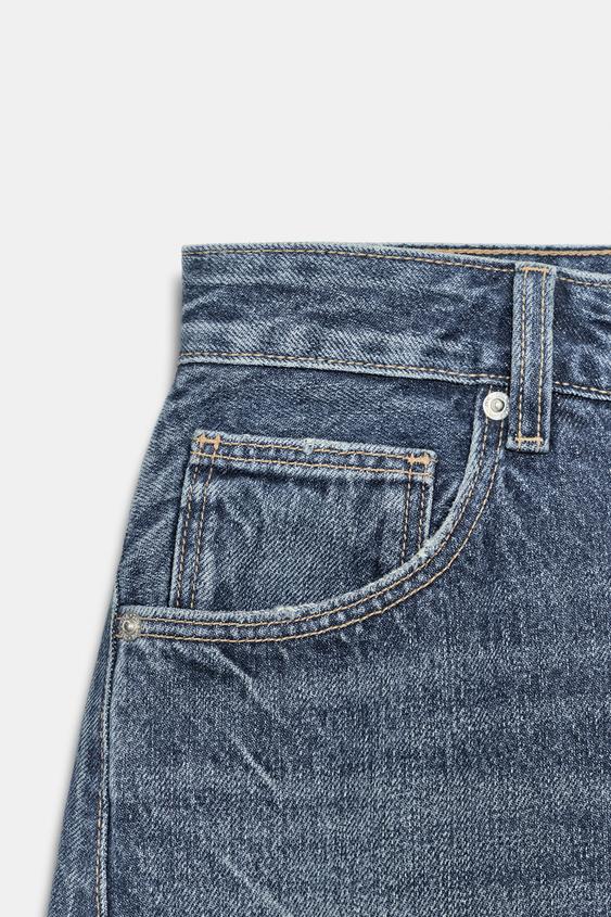 Jorts en denim TRF, taille mi-haute