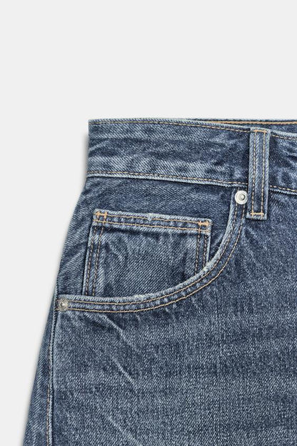 Jorts en denim TRF, taille mi-haute