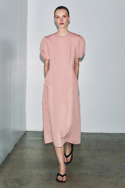 Robe midi en lin ZW Collection