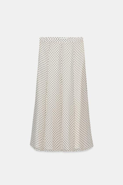 Jupe midi à pois ZW Collection