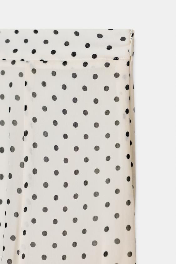 Jupe midi à pois ZW Collection