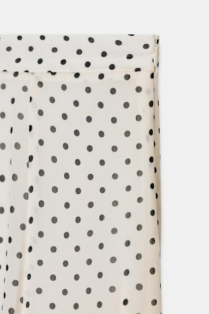 Jupe midi à pois ZW Collection