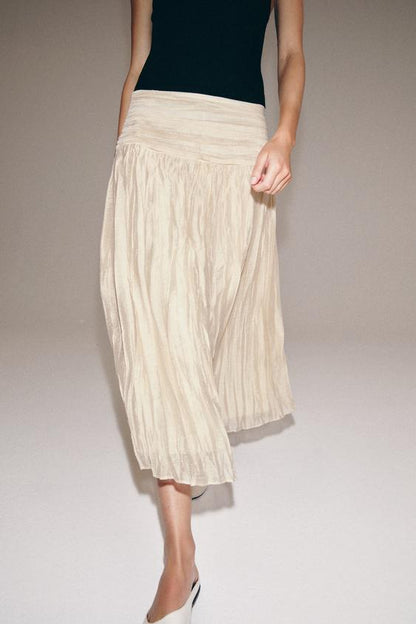 Jupe midi drapée ZW Collection