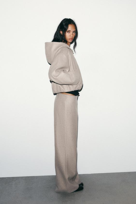 Blouson doux à capuche