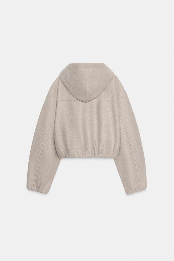 Blouson doux à capuche