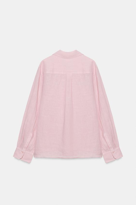 Chemise 100 % lin à poche ZW Collection