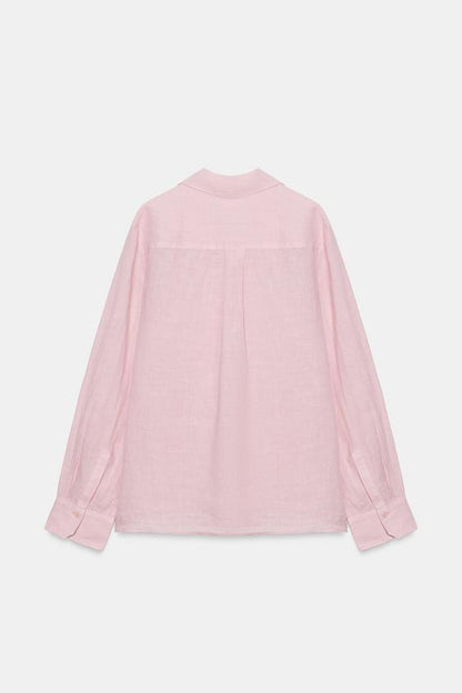 Chemise 100 % lin à poche ZW Collection