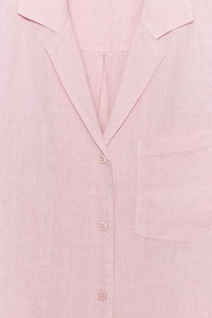 Chemise 100 % lin à poche ZW Collection