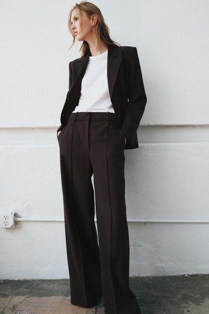Pantalon minimaliste à jambe large ZW Collection
