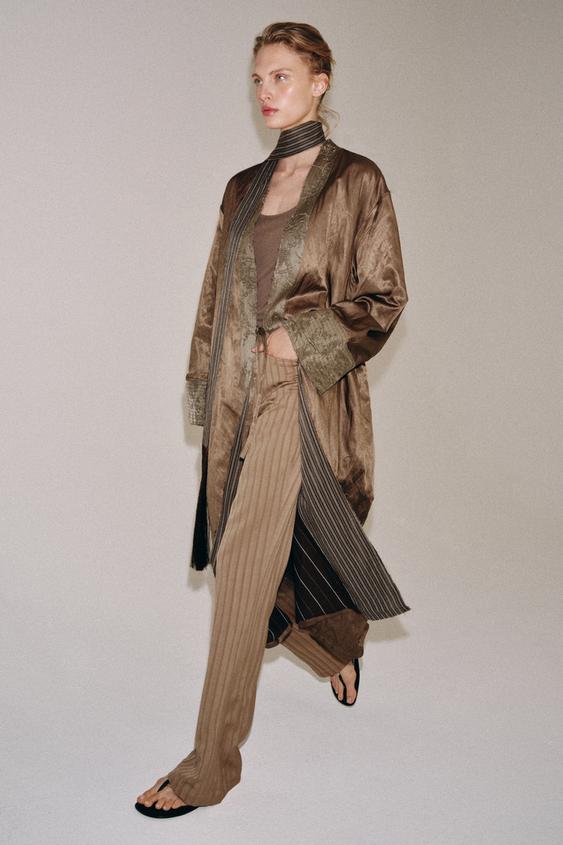 Kimono en jacquard effet foulard ZW Collection