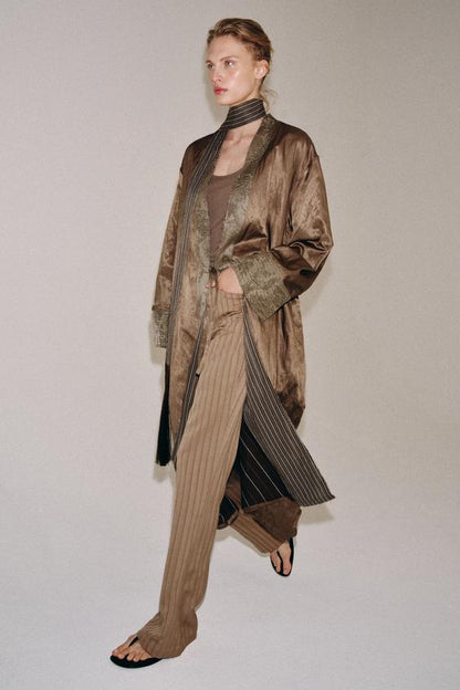 Kimono en jacquard effet foulard ZW Collection