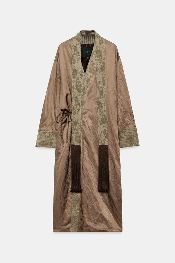 Kimono en jacquard effet foulard ZW Collection