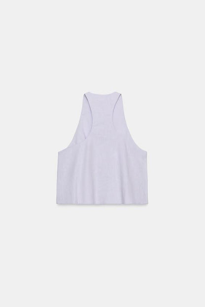 Gilet à boutons en lin