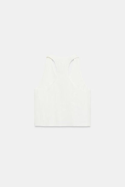 Gilet à boutons en lin