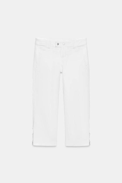 Jean ZW Collection capri taille mi-haute