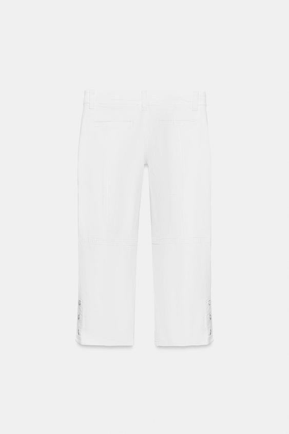 Jean ZW Collection capri taille mi-haute