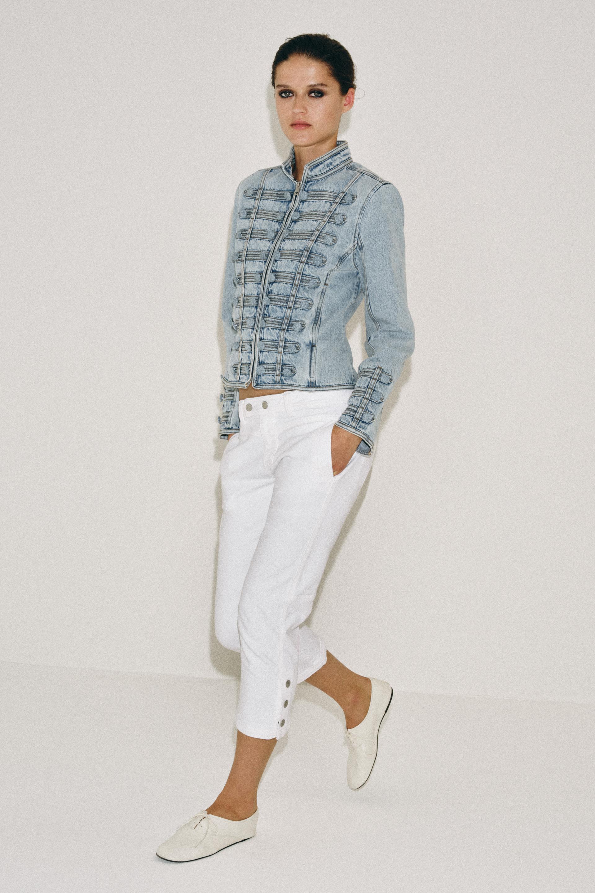 Jean ZW Collection capri taille mi-haute