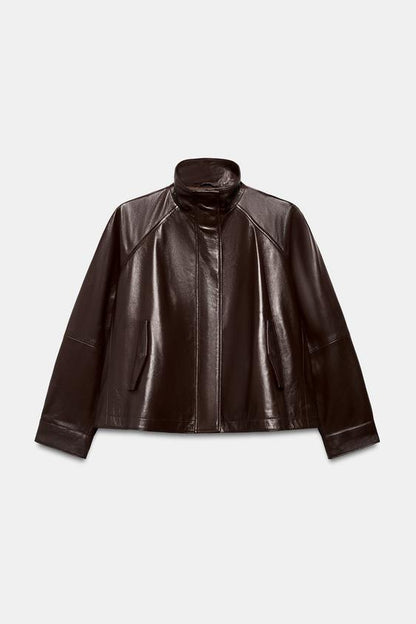 Veste bomber 100 % cuir ZW Collection