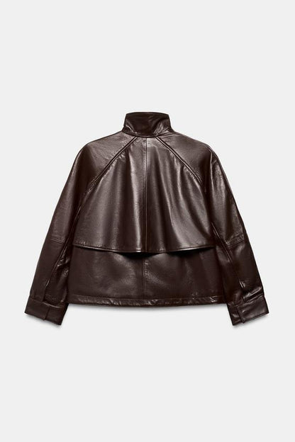 Veste bomber 100 % cuir ZW Collection