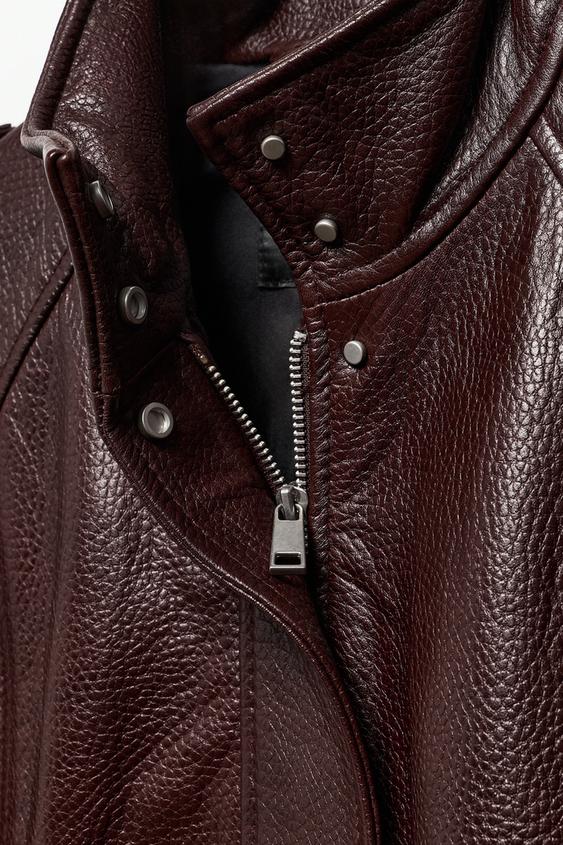 Veste bomber 100 % cuir ZW Collection Édition limitée