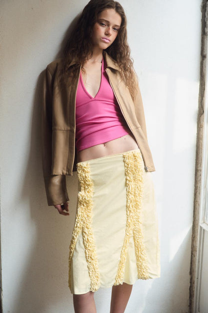 Blazer cintré 100 % cuir