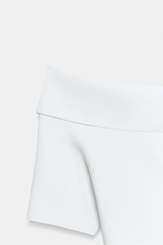 Top en maille à encolure bateau