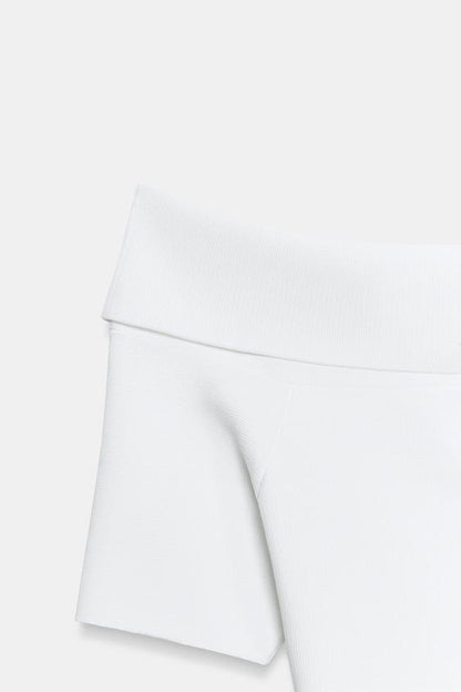Top en maille à encolure bateau