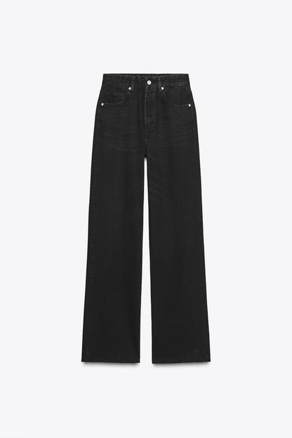 Jean TRF à jambe large taille haute
