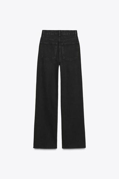 Jean TRF à jambe large taille haute