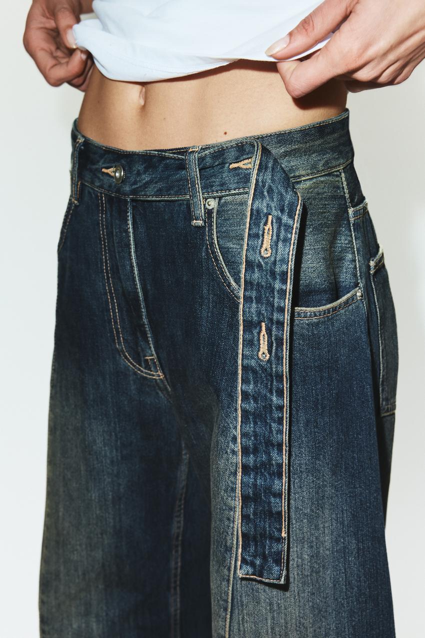 Jean TRF oversize taille mi-haute