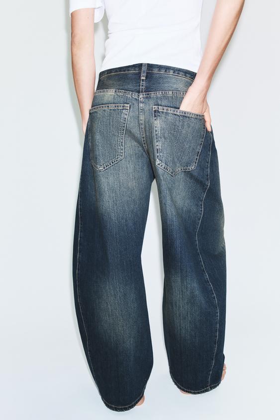 Jean TRF oversize taille mi-haute