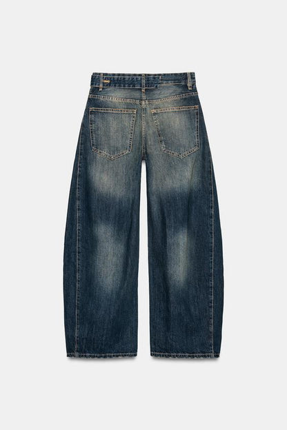 Jean TRF oversize taille mi-haute