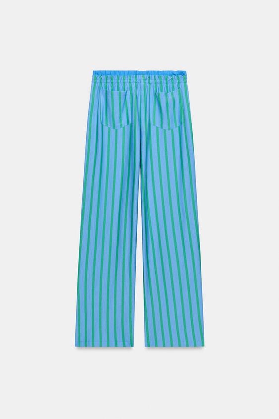 Pantalon palazzo à rayures
