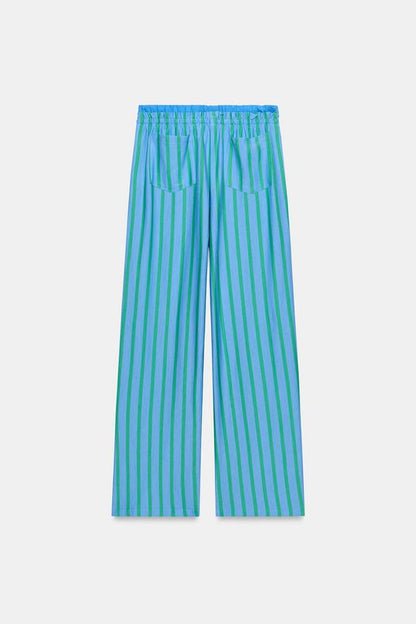 Pantalon palazzo à rayures