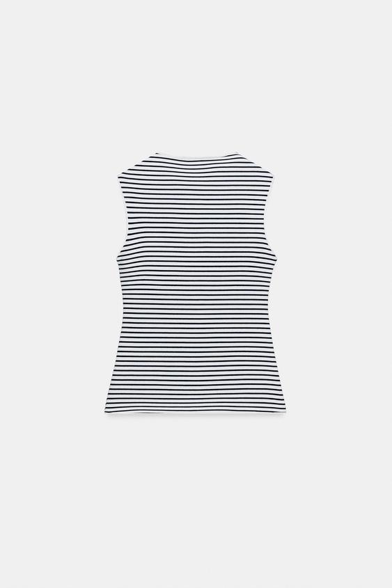 Top façon gilet à boutons