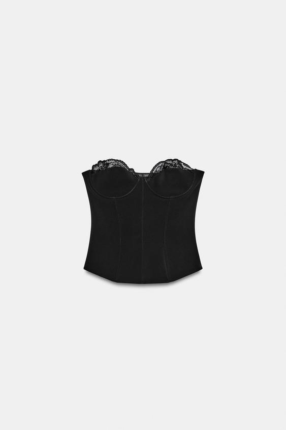 Corset extensible en dentelle