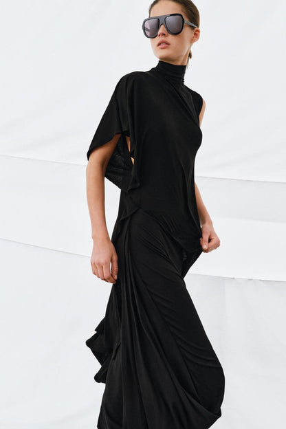 Top asymétrique drapé