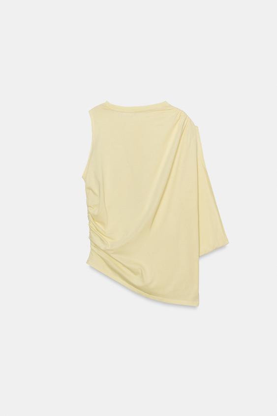 Top asymétrique drapé