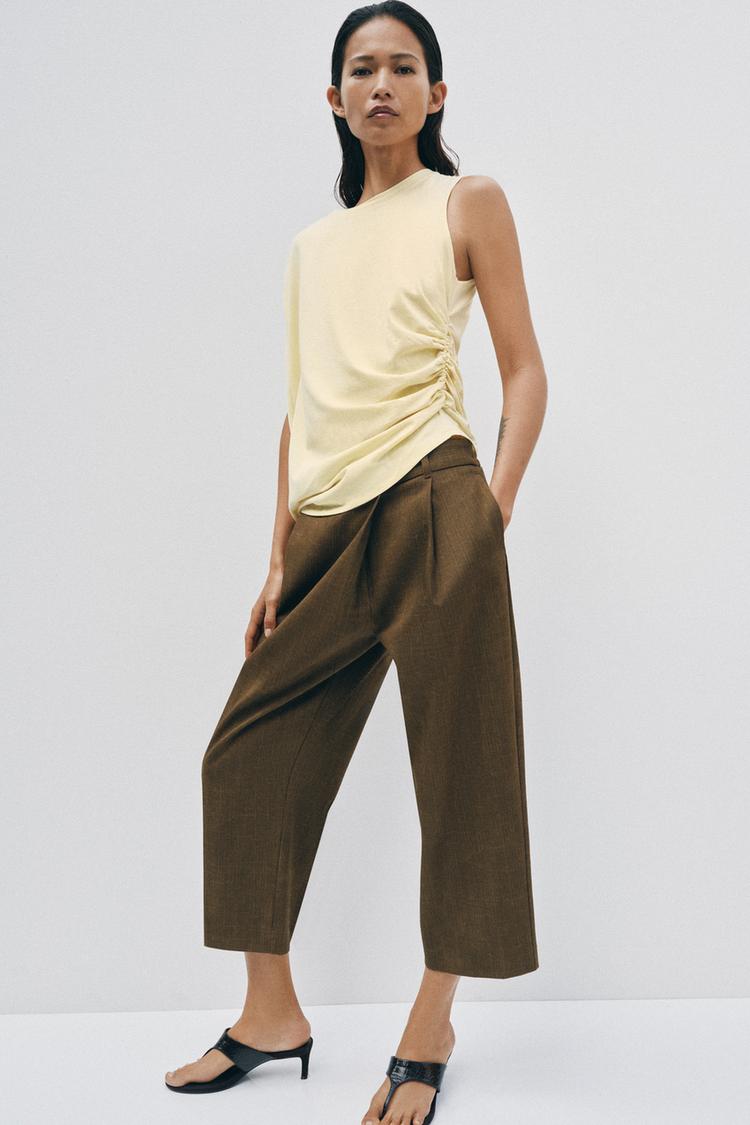 Top asymétrique drapé
