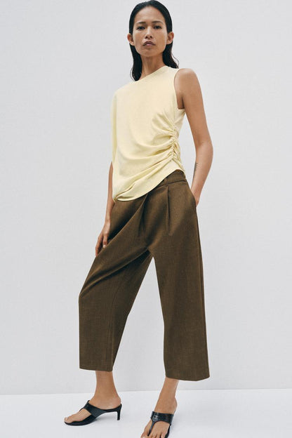 Top asymétrique drapé