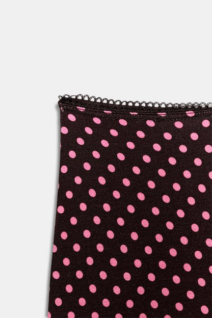 Jupe midi à pois